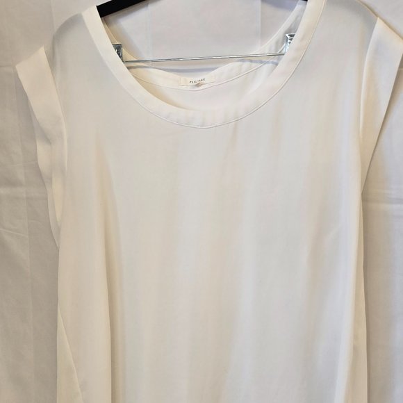 Pleione Tops - Pleione blouse, white, size XL, sleeveless, made in Indonesia